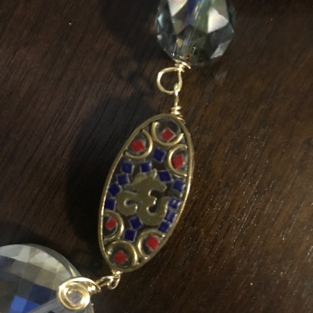 HANDMADE beautiful necklace. OHM mandala. unique - Picture 4 of 6